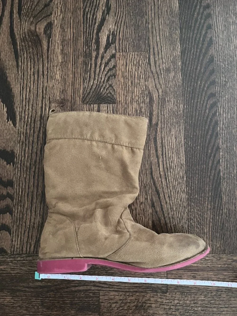 Crazy 8 Girls' Brown Faux-Suede Slouch Boots Size 2